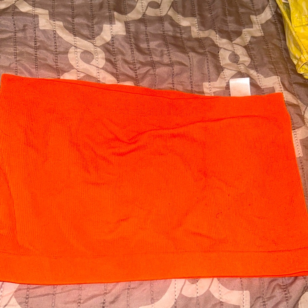 Orange summer tube top